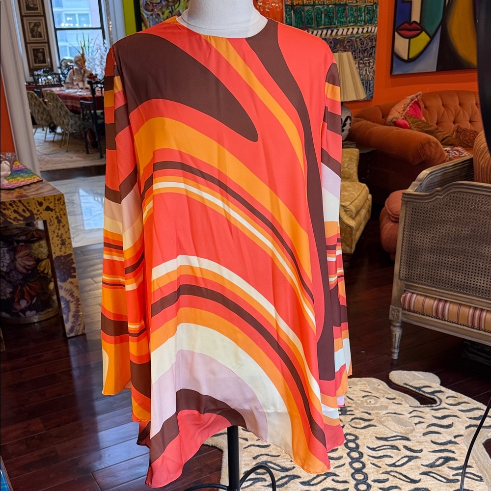 Vibrant Multicolor Abstract Dress